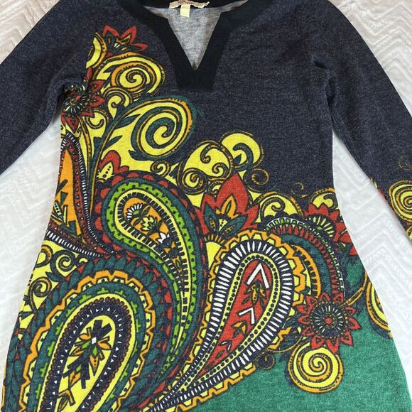 Aryeh Dresses & Skirts - Anthropologie Aryeh Sweater Dress Womens Size S Multicolor‎ Geometric Paisley